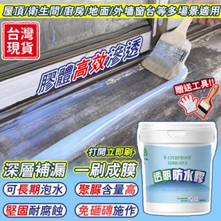 透明防水膠🏆臺灣品牌🏆 廁所浴室防水塗料 防水漆 透明防水漆 室內防水漆 浴室防水漆 聚氨酯防水塗料 透明防水漆