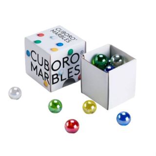 CUBORO 滾珠積木-玻璃滾珠15入-瑞士彈珠軌道積木-在路上書店