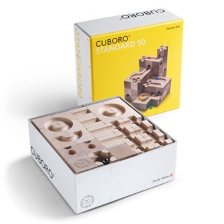 CUBORO 滾珠積木-基本款50件-瑞士彈珠軌道積木-在路上書店