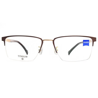 ZEISS 光學眼鏡 ZS23132LB 201 鈦金屬 方形半框 - 金橘眼鏡
