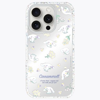 【福利品】LANIS 磁吸版 大耳狗喜拿 鏡面小花 鏡面殼 手機防摔殼 iPhone 15 14 13 Pro Plus
