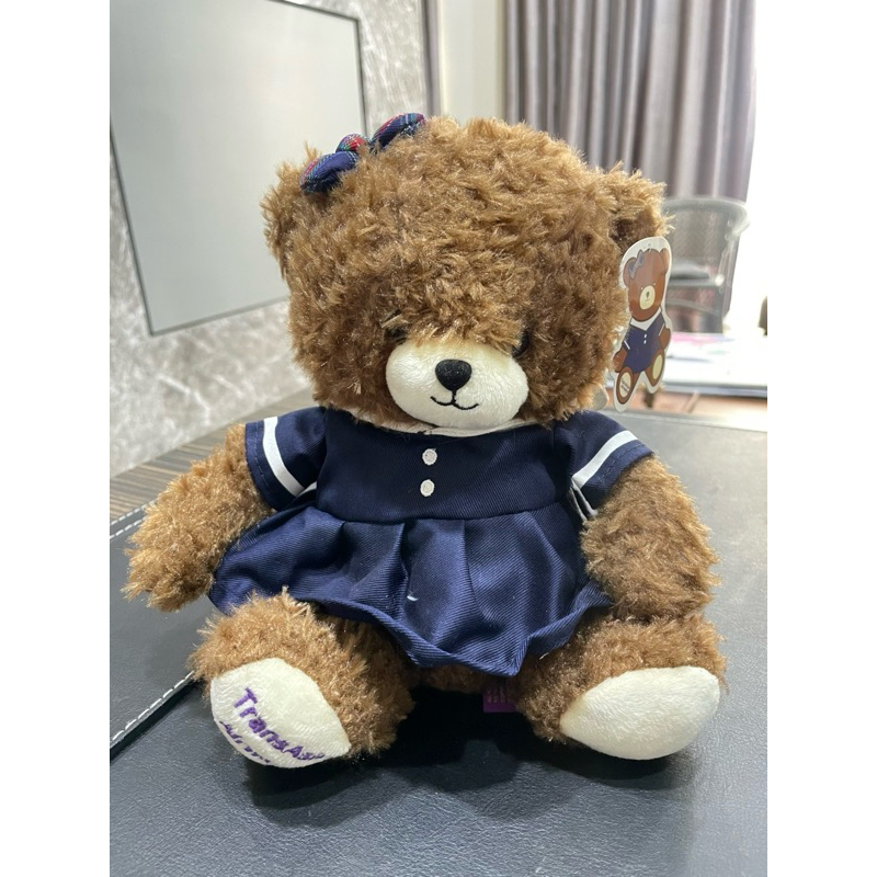 復興航空 絕版泰迪熊 空姐制服熊 深棕