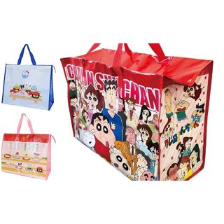 ♥小玫瑰日本精品♥ Hello Kitty 蠟筆小新 三麗鷗 方形防水拉鍊購物袋 環保提袋 收納袋 棉被袋 ~ 3