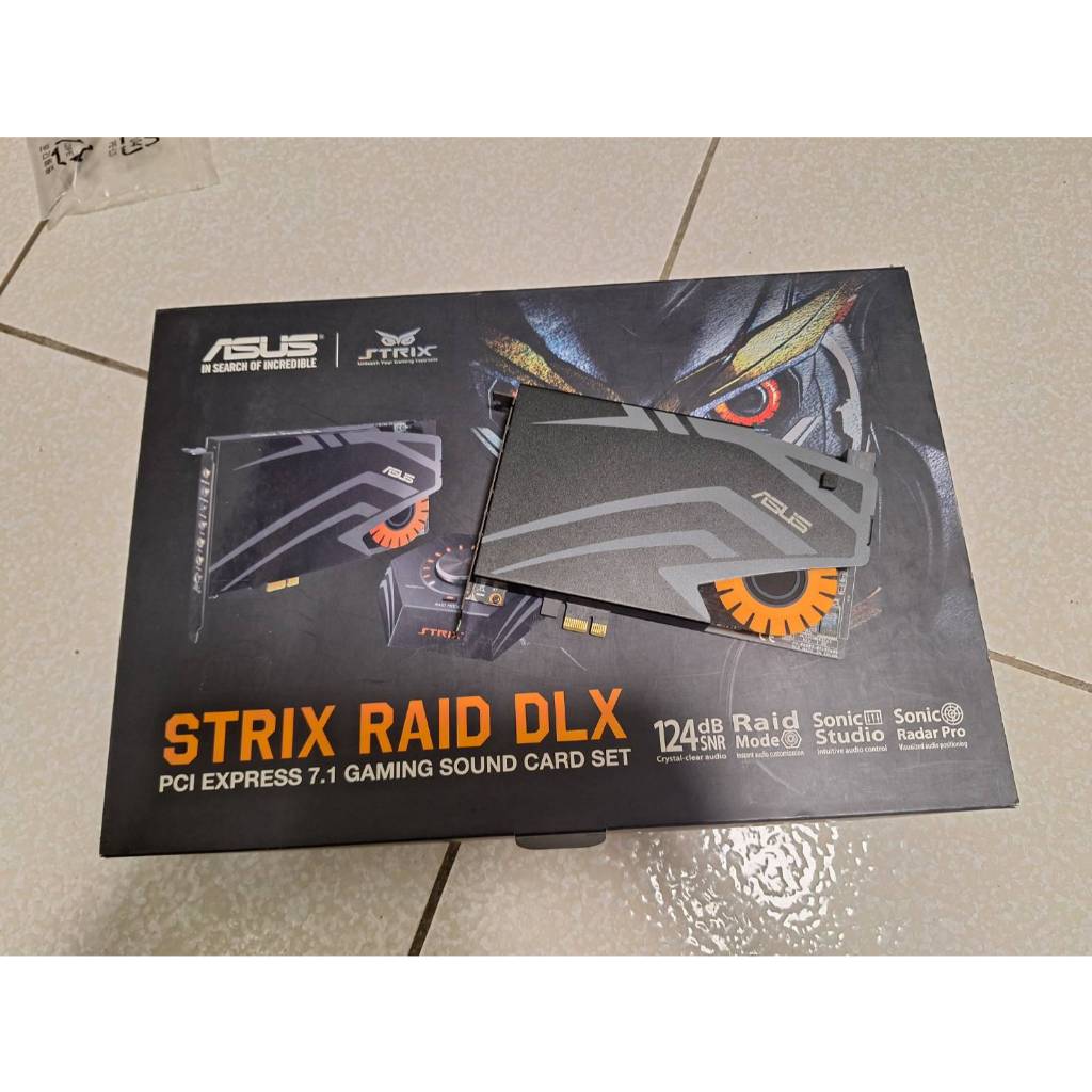 [稻羽雜貨屋] 華碩ASUS 音效卡 STRIX RAID DLX PCIe 7.1聲道 電競音效 ROG音效卡