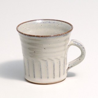 *現貨*日本製hechimon信樂燒 白荻馬克杯 咖啡杯 陶杯 水杯 茶杯 日本馬克杯 附原裝紙盒
