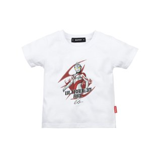 野獸國直營店｜ULTRAMAN 超人力霸王 邁向未來的圓弧 兒童短T (白色)