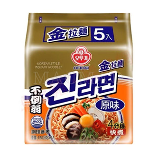 【𝙈𝙖𝙤】🇰🇷𝐎𝐭𝐭𝐨𝐠𝐢 不倒翁（藍色）金拉麵原味袋裝🇰🇷超值韓國泡麵 韓國拉麵 宵夜泡麵 方便麵 速食麵 不倒翁拉麵