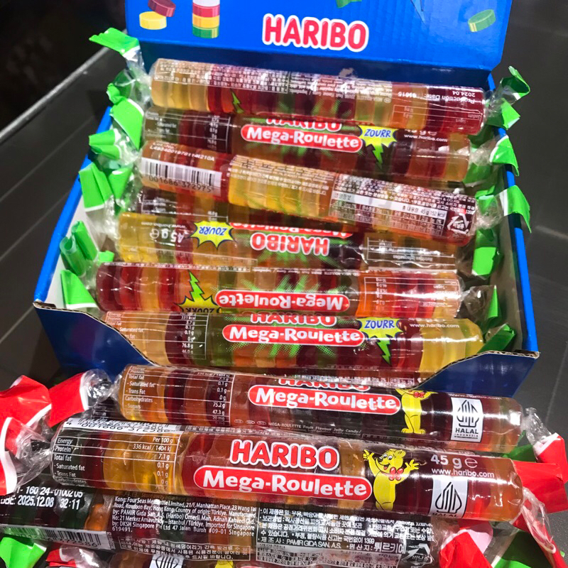 Haribo 水果軟糖 哈瑞寶 鈕扣Q軟糖 45g 爆酸水果 水果風味