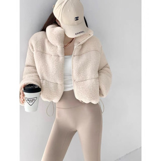 조세핀Josephine shop 조세핀韓國選品冬日小暖爐加厚羊羔毛立領棉保暖短版長袖外套
