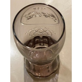 麥當勞 可口可樂 曲線玻璃杯 (無盒) 奧運玻璃杯 喝彩杯 370ml 可樂杯 玻璃杯 啤酒杯 飲料杯