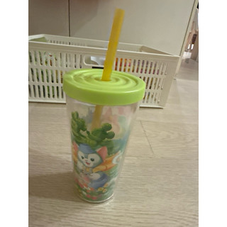 香港迪士尼 達菲熊吸管杯二手