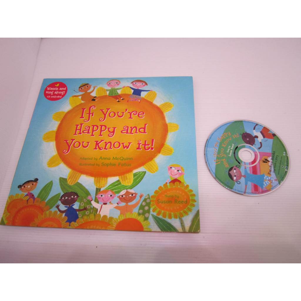 「二手書」附CD If you're Happy and you know it 英文繪本 Barefoot
