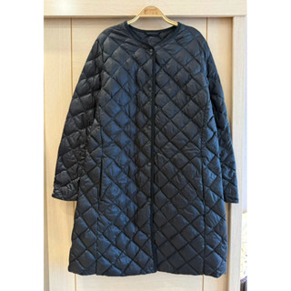 專櫃品牌 Uniqlo 優衣庫 菱格紋輕量防潑水長版羽絨大衣外套（女）L號
