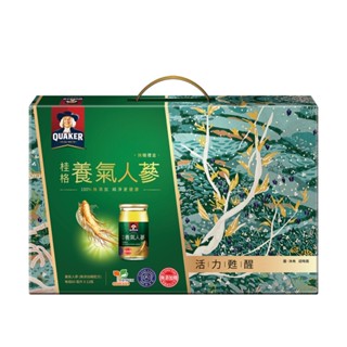 桂格 無糖養氣人參禮盒 (60ml/12瓶/禮盒)【杏一】