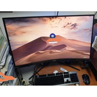 三星SAMSUNG Odyssey C32G75TQSC 32型 1000R曲面 2K 240hz 1ms G-sync