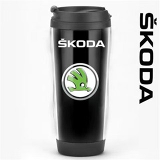 SKODA專用保溫杯 美式咖啡杯 車標LOGO水杯 定製杯子