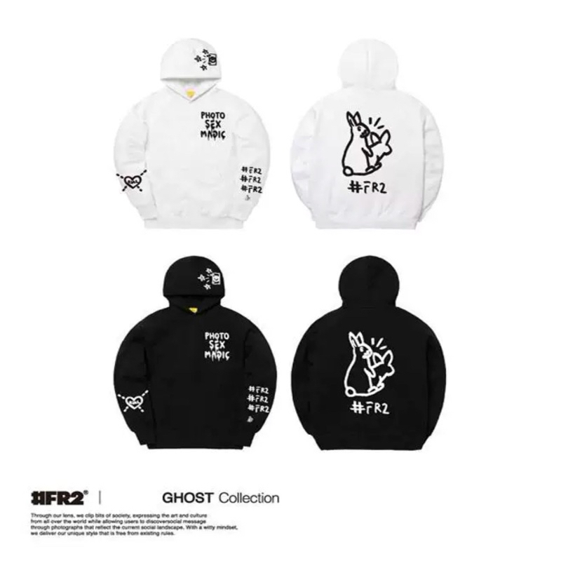 Trevor Andrew aka GUCCIGHOST | #FR2 Sweatshirt 連帽長袖T恤 色情兔