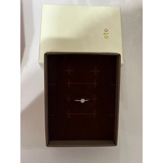 ete 日本輕珠寶 飾品 二手 戒指 粉霧金 K10 ＃13