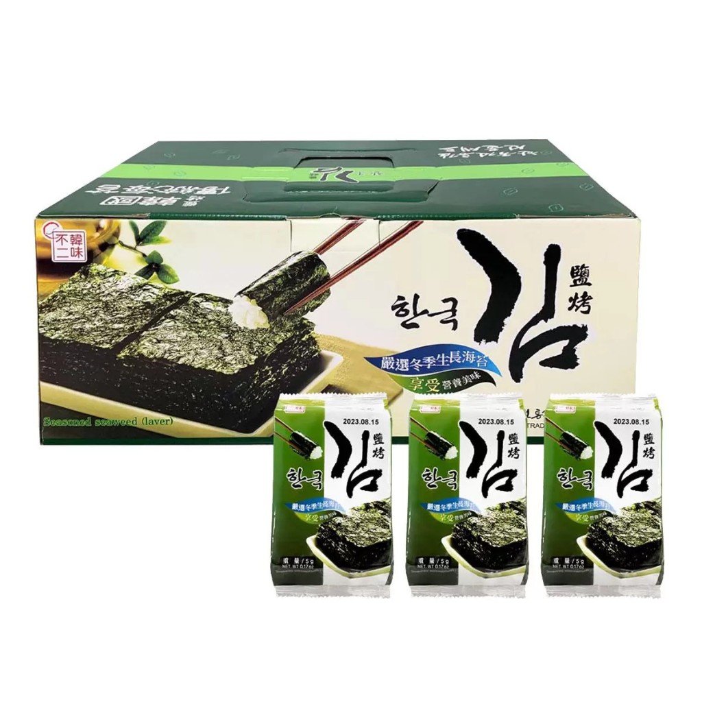 好市多代購-#98701 韓味不二 鹽烤海苔