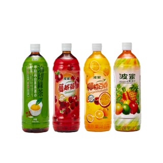 【波蜜】柳橙百香果汁/油切綠茶(980ml/罐) 即期良品