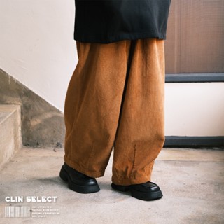 西林 CLIN｜選物｜素色燈芯絨寬褲 三色 / C-0068 寬鬆 秋冬 日系 工裝 燈籠褲