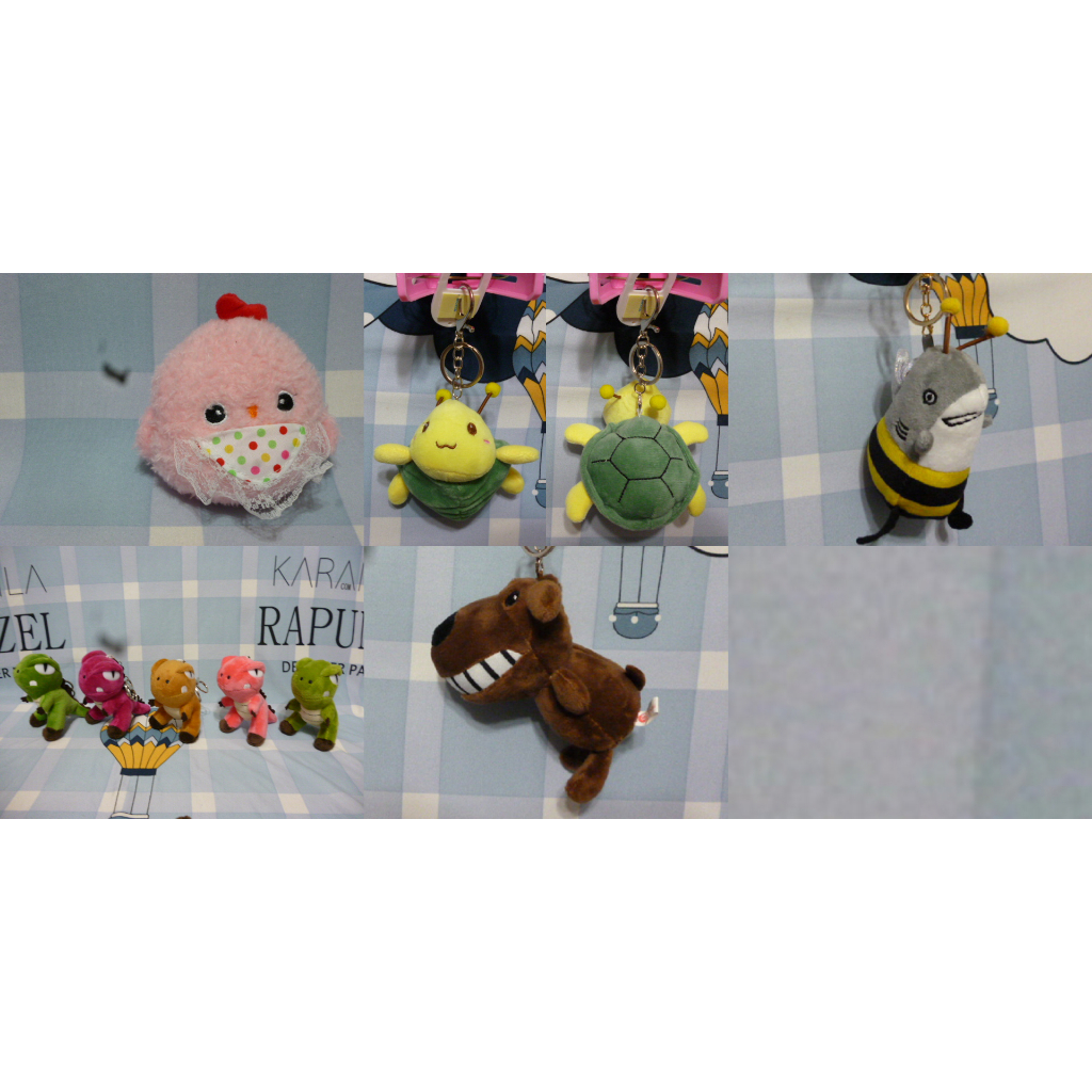 鑰匙圈扣 龜蜜 鯊bee 小雞 大牙狗 恐龍 暴龍 吊飾 娃娃 4吋 (消費需滿100元以上才會出貨)