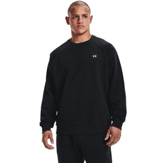 臺灣公司貨 全新 under armour UA 男長袖 棉質 圓領上衣 黑色1357096-001