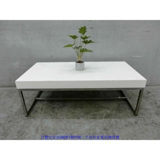 新竹二手傢俱◎百豐悅二手傢俱-二手 茶几 121公分白色鐵茶几 客廳茶几 沙發茶几 中古茶几 苗栗二手傢俱 大溪二手傢俱