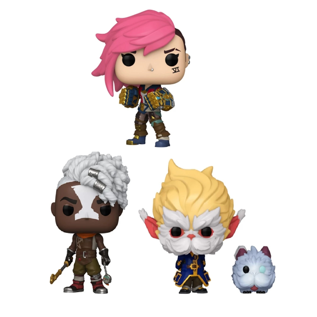 【超萌行銷】FUNKO POP TV 奧術 LoL 菲艾 艾克 漢默丁格與普羅 絕版合售 1601 1603 1605