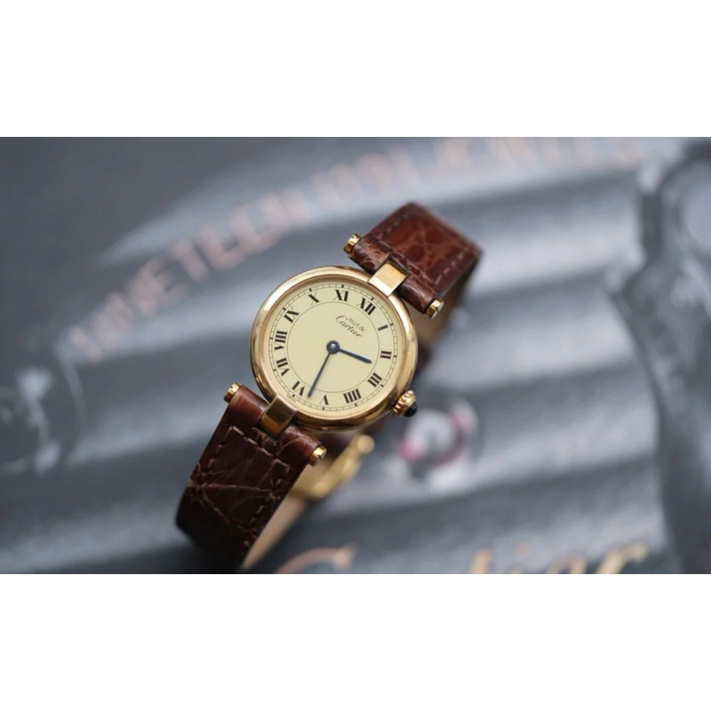 「JL精品代購」Cartier must de 羅馬圓盤錶
