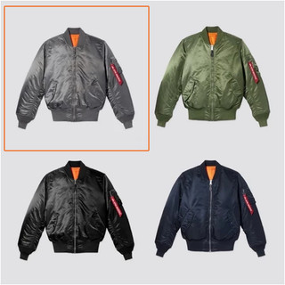 二手 | ALPHA MA-1 FLIGHT JACKET 飛行夾克外套 灰色 XXS