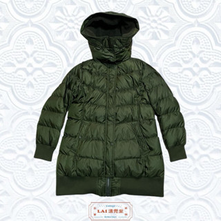 Lai溫兜｜古著｜Uniqlo 羽絨長大衣 外套 修身 連帽 二手 古著 女