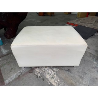 【非凡二手傢俱】白色半牛皮輔助椅*接待椅*化妝椅*房間椅*沙發椅*皮椅