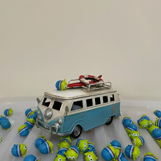 【急救購物車】美式復古麵包車 模型 露營車