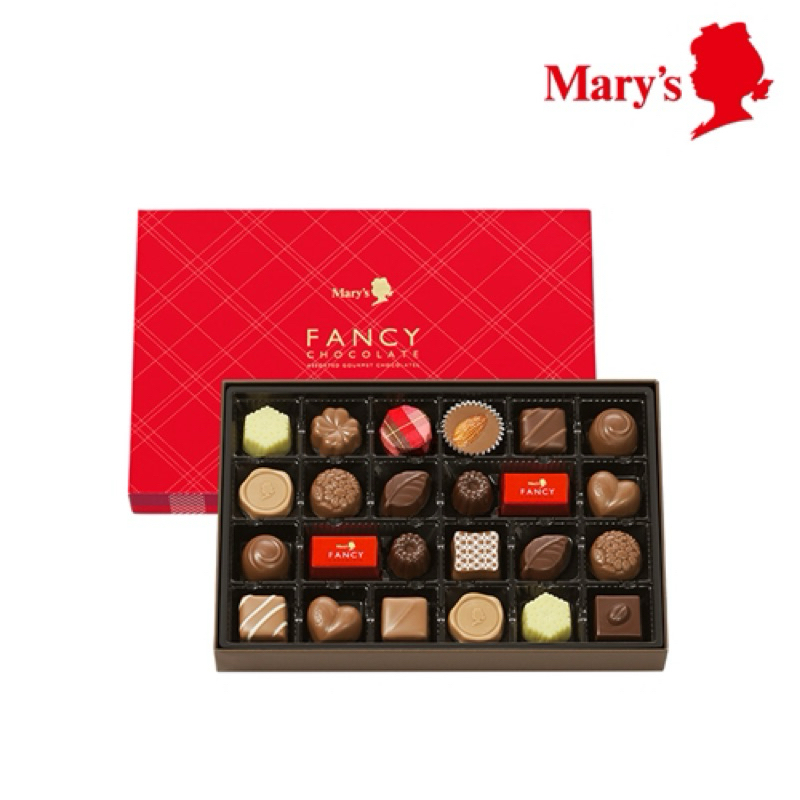 日本代購 2025 Mary's瑪莉巧克力 24入 花式巧克力 現貨+預購 紅色包裝適合送禮