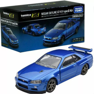 TOMICA 1/43 PREMIUM RS 日產GT-R V-SPECⅡ 藍 東海模型