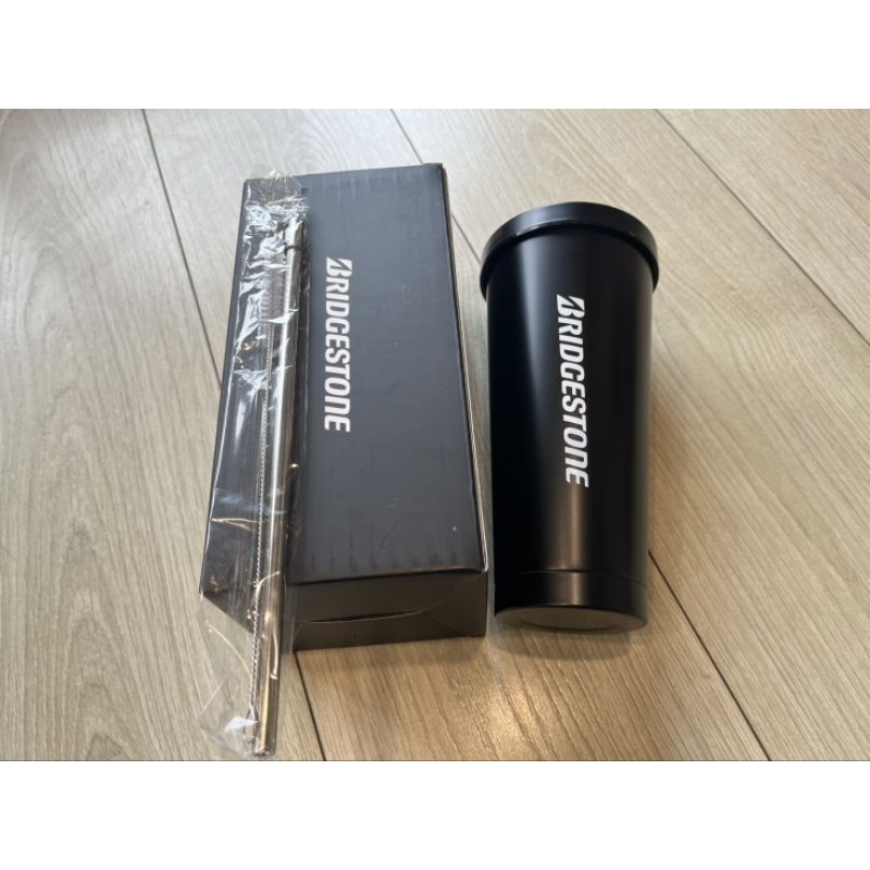 New 全新品 普利司通 Bridgestone 不鏽鋼吸管杯 保冰瓶 冰霸杯 環保杯 高質感