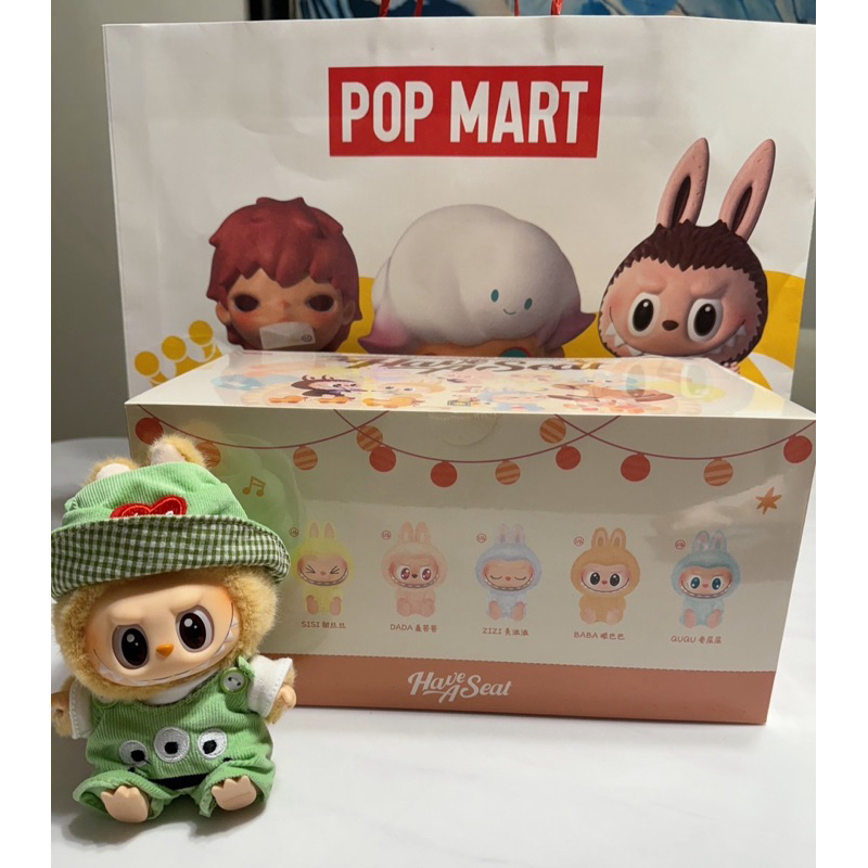🔥《正版》 泡泡瑪特 POP MART  拉布布 labubu 坐坐派對 糖膠毛絨 盲盒 娃娃 新年禮物 現貨