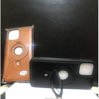 iPhone 12手機殼/軍工級防摔殼/磁吸指環手機殼/皮質保護殼