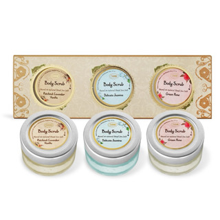 SABON 身體磨砂膏 (茉莉.薰衣草.綠玫瑰）60g*3入