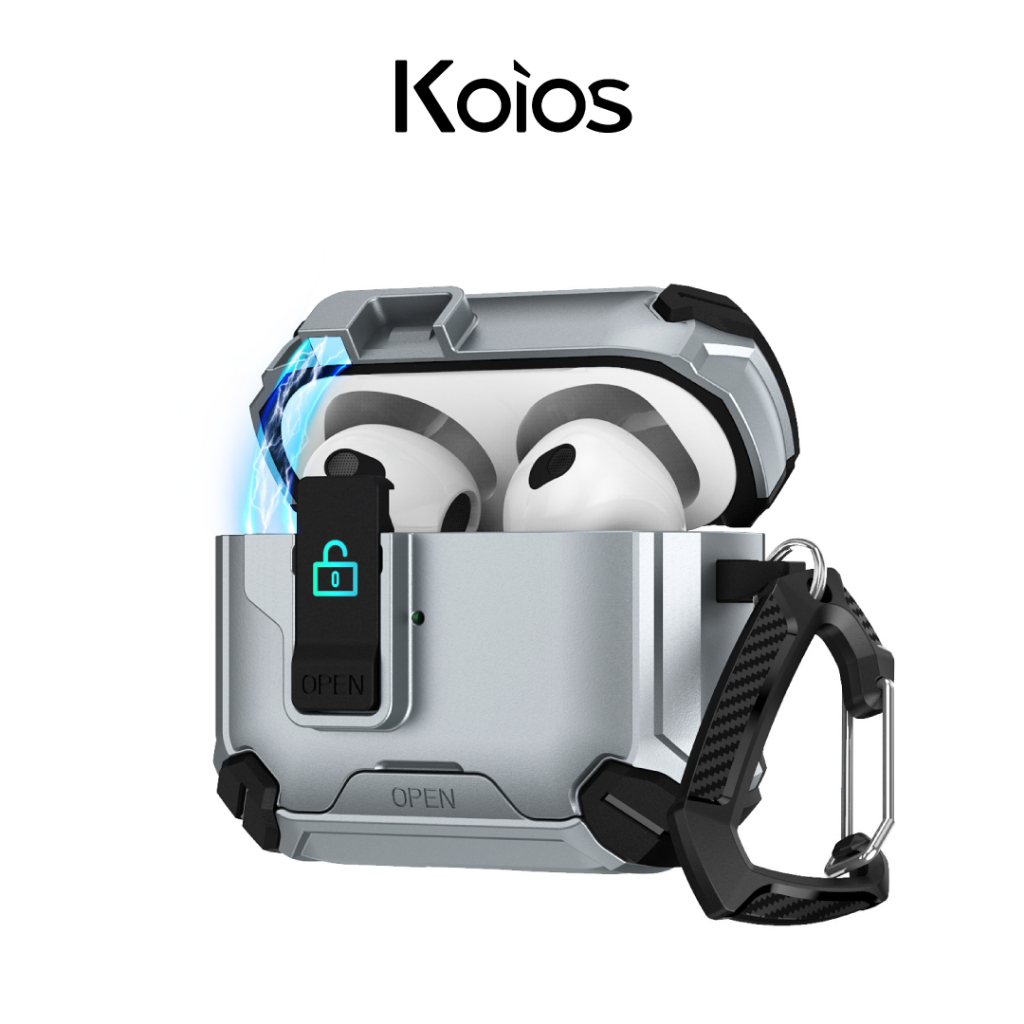 【內建手機架】Airpods｜可變形機甲多功能(附皮件掛扣) 防誤開耳機殼 4 Pro2 Pro3 耳機殼 保護殼