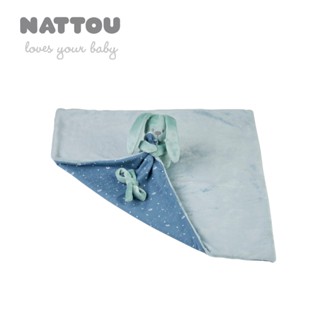 【Nattou】絨毛動物造型安撫玩偶50cm(附奶嘴扣)/夜光版愛豆兔(安撫巾 安撫玩具 夜光絨毛娃娃 親膚玩偶)