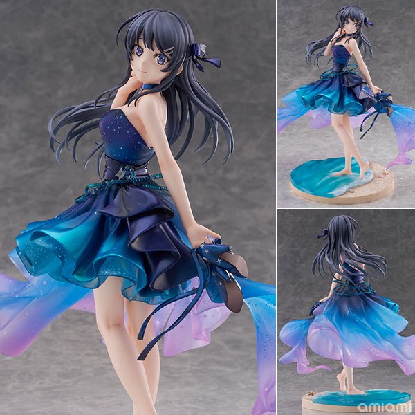 日版 eStream 青春豬頭少年系列 櫻島麻衣 星空禮服 1/7 PVC 完成品