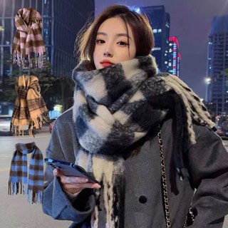 仿羊絨格子圍巾 披肩圍巾 格紋圍巾 大圍巾披肩 長圍巾 冬天圍巾 斗篷披肩 保暖圍巾 情侶圍巾【IB112】普特汽車精品