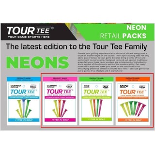 青松高爾夫 TOUR TEE~高爾夫 螢光TEE(MINI.PRO.COMBO) $290元