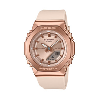 CASIO卡西歐 G-SHOCK 八角時尚優雅玫瑰金 女金屬錶殼 GM-S2110PG-4A/40.5mm