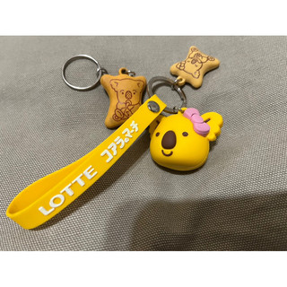 樂天小熊餅 LOTTE 吊飾 不拆售 二手/古物