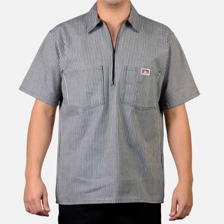 Nevermind.INC BEN-DAVIS BEN-1/2 Zip Short Sleeve Stripe 短袖
