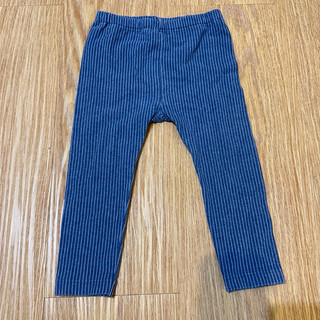7成新 Uniqlo baby 條紋 藍色 內搭褲 長褲 90cm