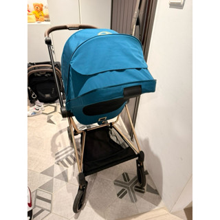cybex mios 珍藏版 藍 玫瑰金管 嬰兒手推車 可前後調整